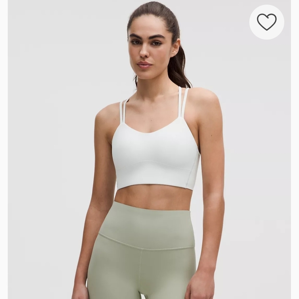 Lululemon Athletica White Strappy Sports Bra